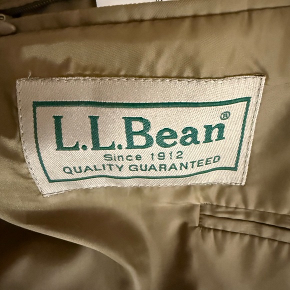 L.L. Bean Khaki tan Men's Blazer suit jacket with gold buttons 40R - Picture 4 of 5